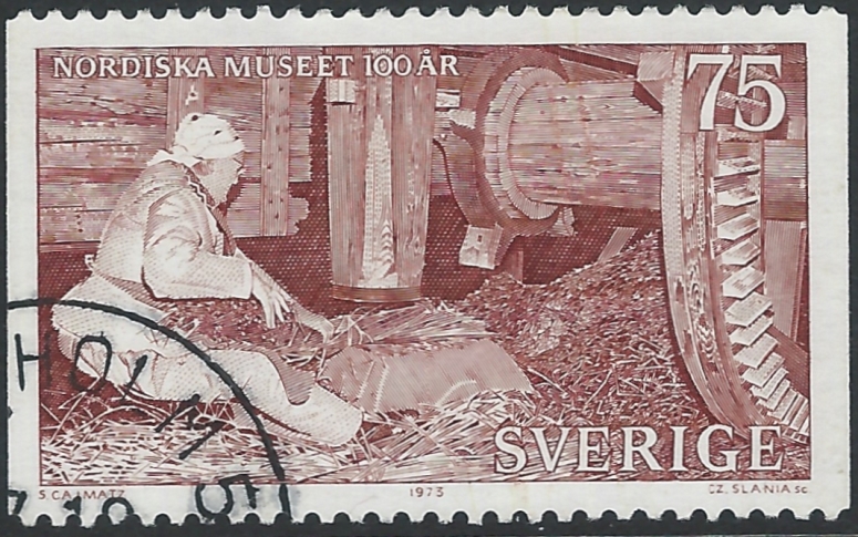 Example of an engraved stamp