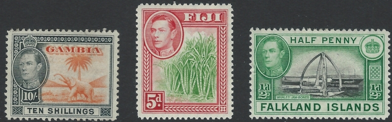 King George VI pictorial stamps